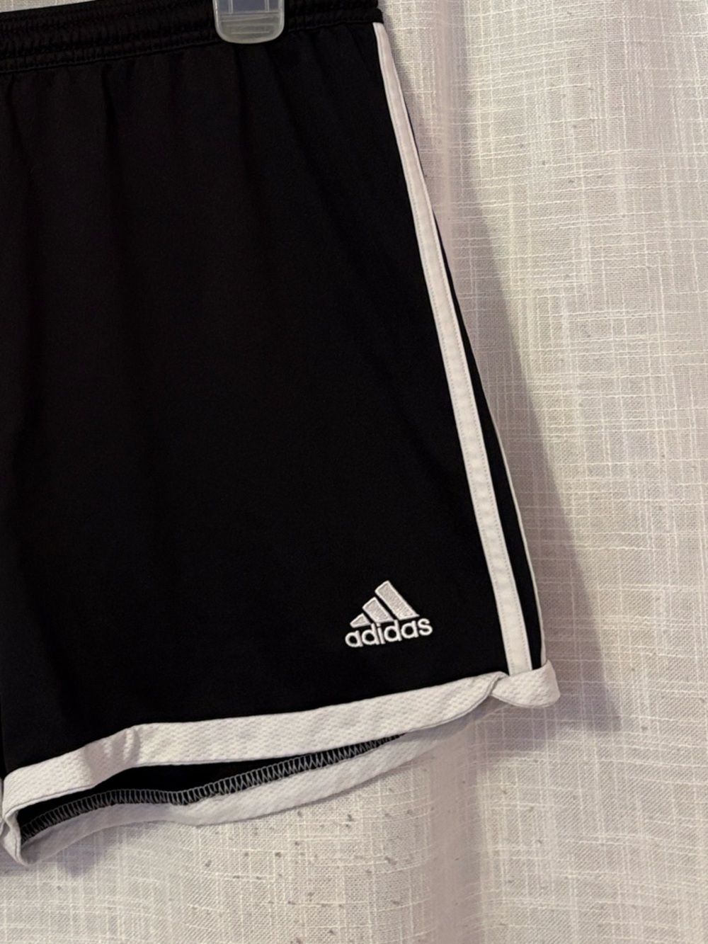 Adidas Climacool Black & White Logo Athletic Shorts - Picture 4 of 12